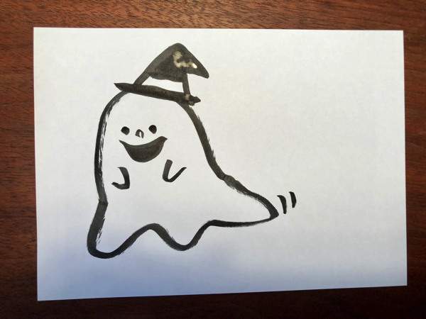 ハロウィンにピッタリ 怖くない かわいいおばけの描き方 すごはん たのしごと