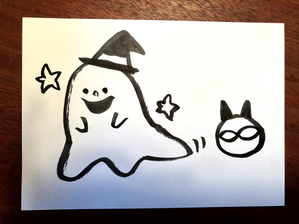 ハロウィンにピッタリ 怖くない かわいいおばけの描き方 すごはん たのしごと