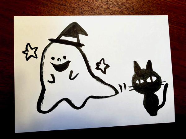 ハロウィンにピッタリ 怖くない かわいいおばけの描き方 すごはん たのしごと